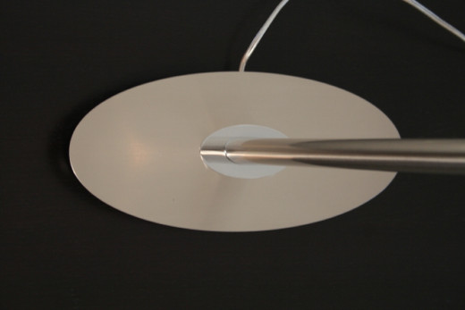 Leuchtenfuss, Stehleuchte LOS ANGELES oval 138cm Nickel sat.